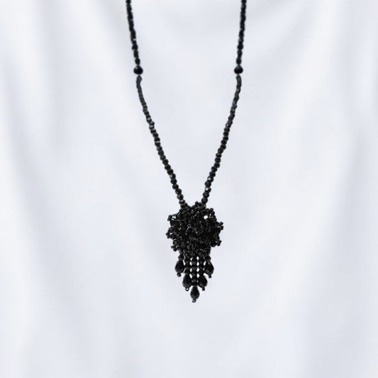 Mystelle Beaded Tassel Necklace