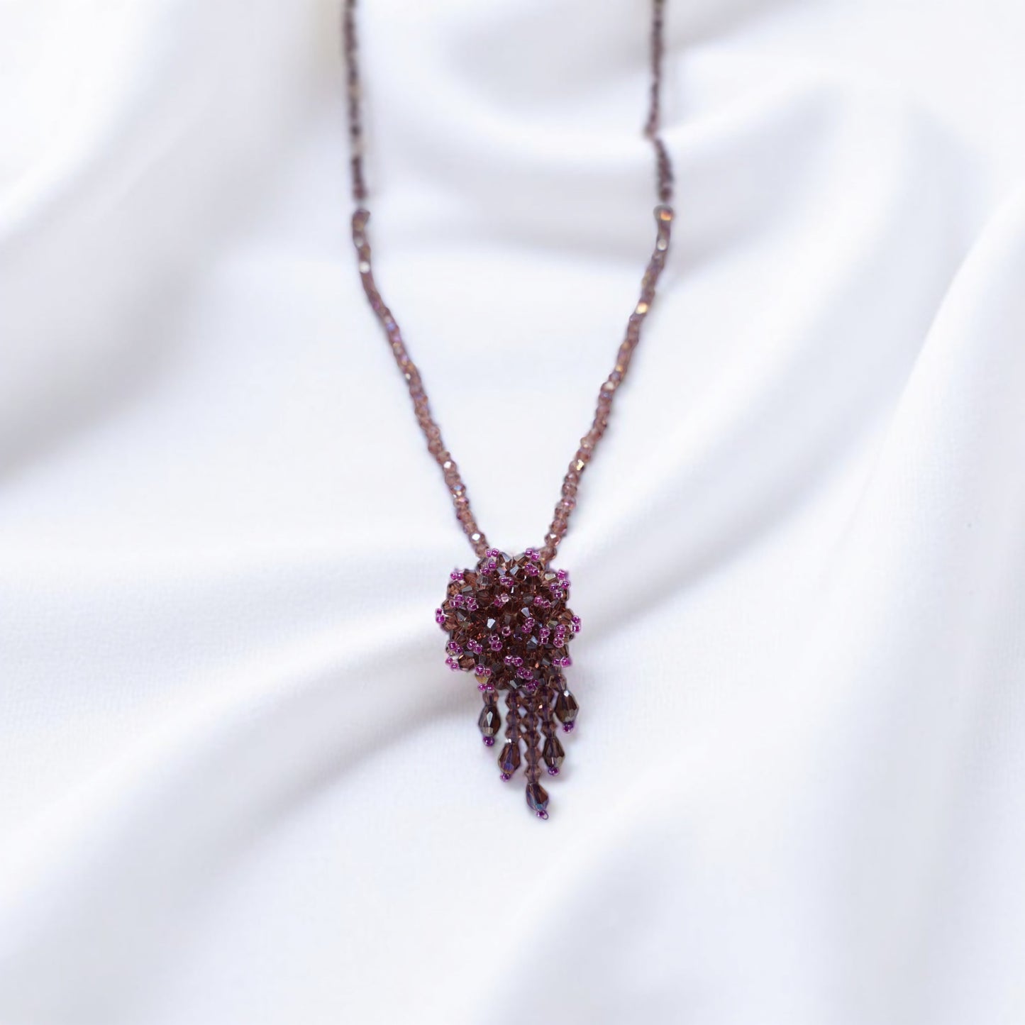 Mystelle Beaded Tassel Necklace