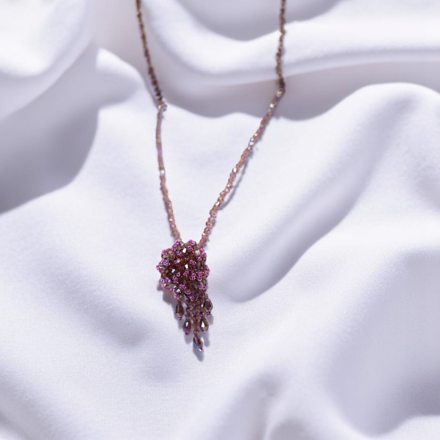 Mystelle Beaded Tassel Necklace