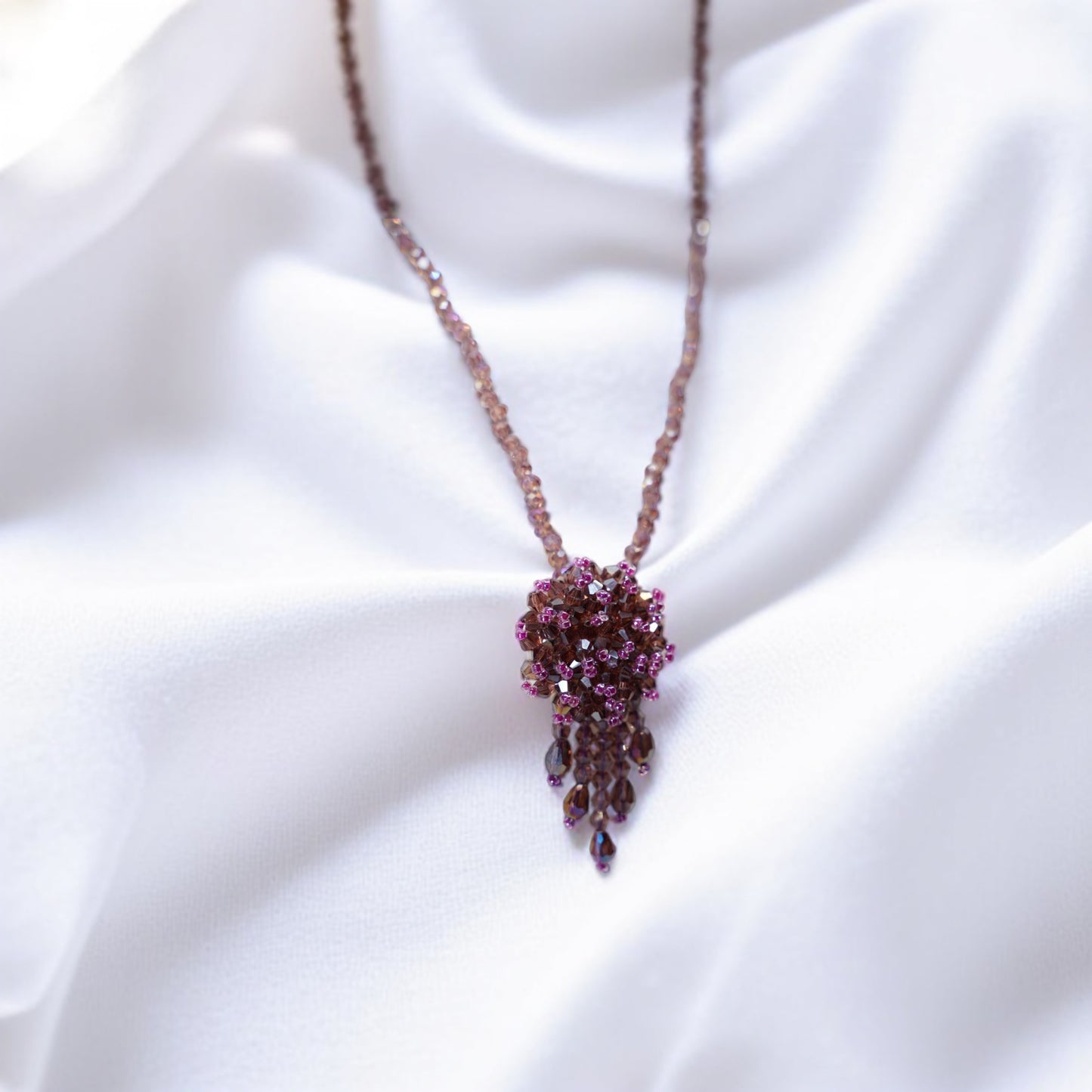 Mystelle Beaded Tassel Necklace