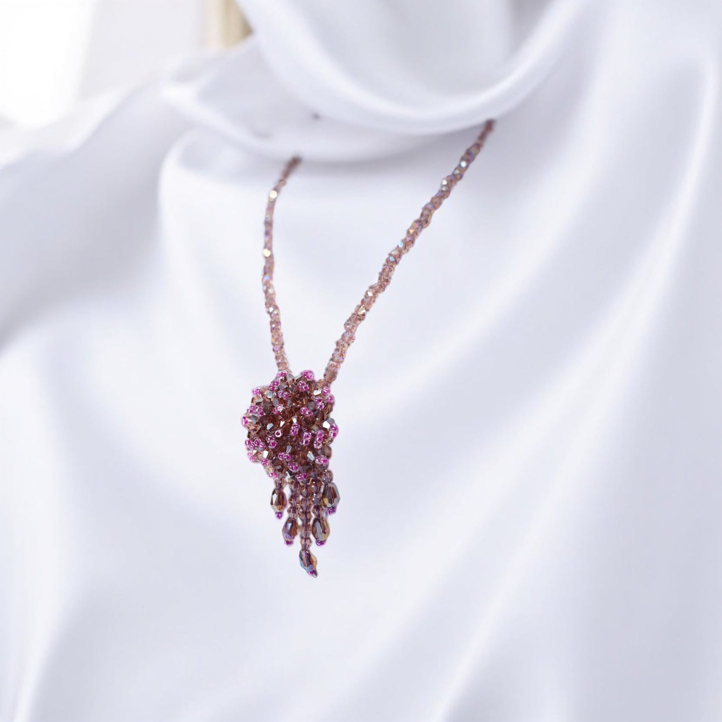 Mystelle Beaded Tassel Necklace