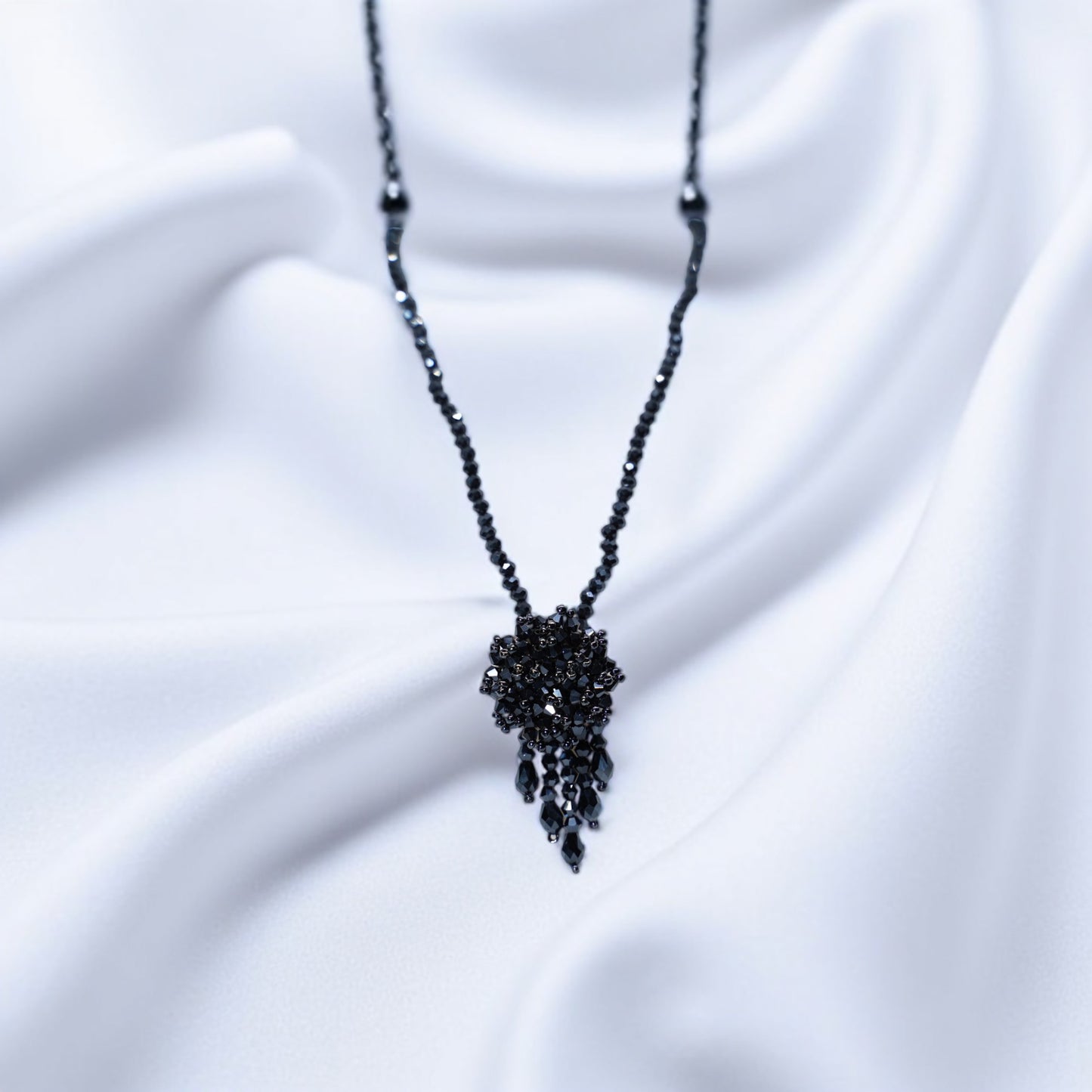 Mystelle Beaded Tassel Necklace